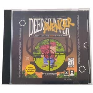 Deer Avenger PC Game 1999 Windows Macintosh CD-ROM Parody Hunting Comedy USED